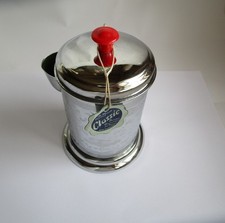 Vintage Mayell Classic Chrome Tea or Sugar Dispenser Caddy with Original Tag