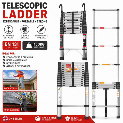 Telescopic ladder 3 2m - ladder, 2.6m