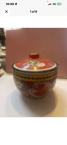 Vintage chinese lucky stew pot - vintage,