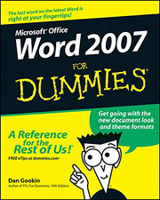 Word 2007 for Dummies - Gookin, Dan