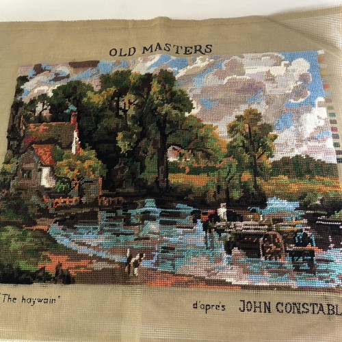 Needlepoint unframed handmade - unframed,