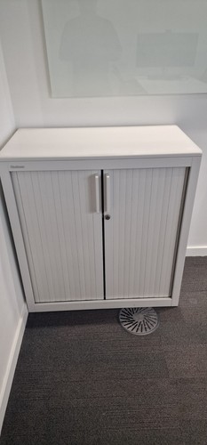 Steelcase tambour cabinet with - steelcase,