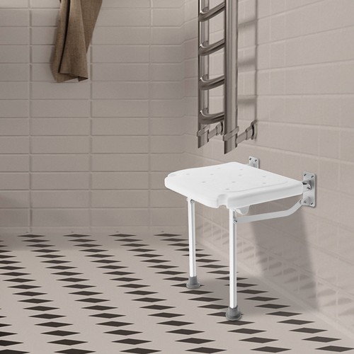 Folding shower seat - folding,