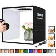 LED Photo Box Studio Lighting Box Cube Portable Photography Backdrop 12 Colors