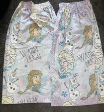 Disney Frozen Elsa Anna And Olaf Curtains, Ready Made, Childrens. 65” X 54”drop