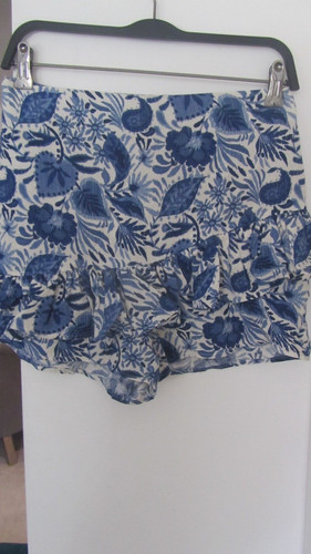 Zara blue white ruffled - blue,