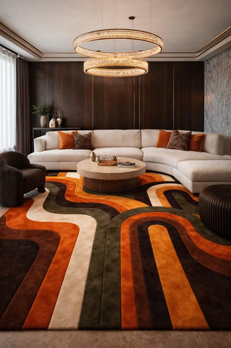 Retro geometric wool - geometric,