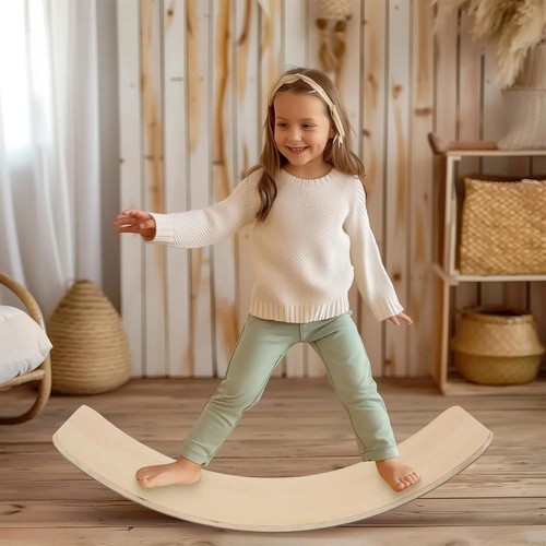 Wooden balance board - board, wobble
