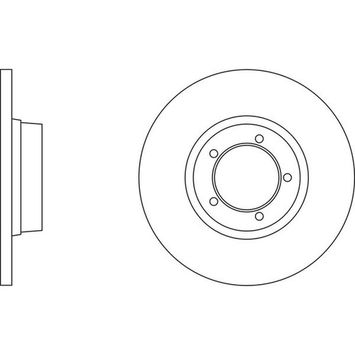Apec blue brake disc front - apec,
