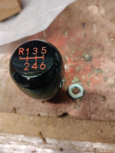 Black gear knob speed - black,