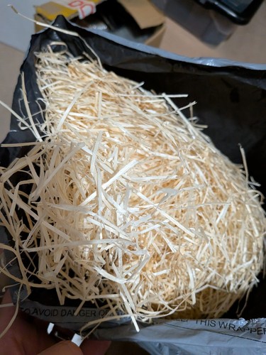 Wood wool packaging hamper - wood,