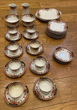 Roslyn China selection 8/12 settings tea set. Floral Fleur-de-lys pattern 3024