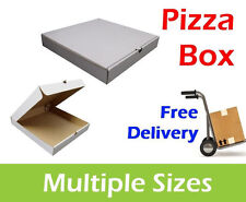100 WHITE Pizza Boxes 8 9 10 12 13 14 Inch Postal Boxes Pizza Box Multi Sizes