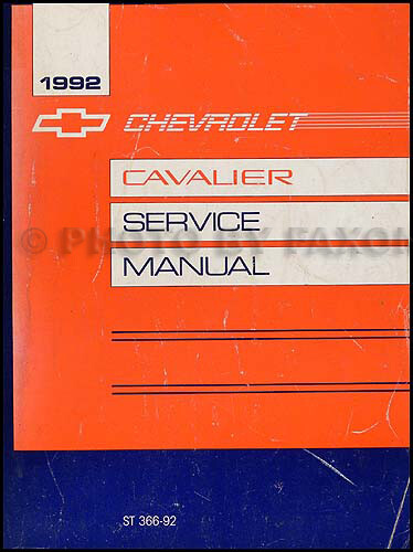 1992 chevy cavalier shop - cavalier,