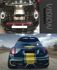 FOR MINI COOPER STRIPES HOOD AND BOOT STICKERS VINYL DECALS GRAPHICS RACING