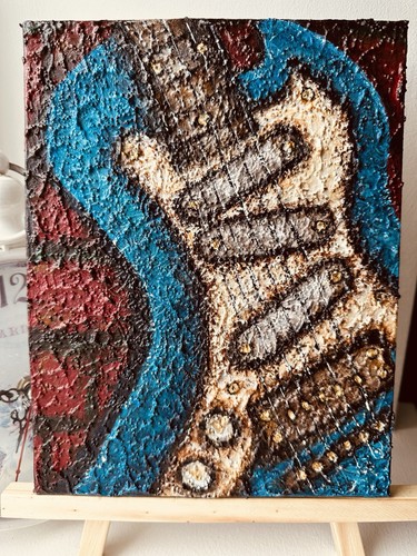Blue guitar unique acrylic - blue,