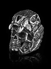 OUTLAWS OF AMSTERDAM MENS DEATH EATER RING SIZE: 11 BRAND NEW IN POUCH!