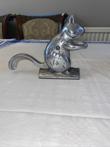 Vintage chrome metal squirrel - vintage,