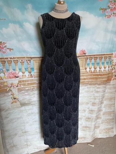 Maxi evening dress black - evening, 16