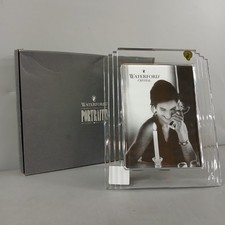 Waterford Crystal Glass Metropolitan 5x7 Picture Photo Frame Boxed w Bag -CP