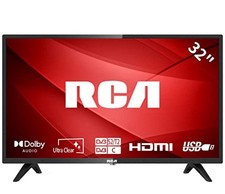RCA 32 Inch 720p LED TV with Freeview HD, Dolby Digital Audio, DVB T2/S2 HD