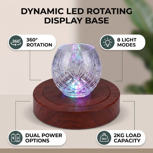 Rotating crystal display stand - crystal,