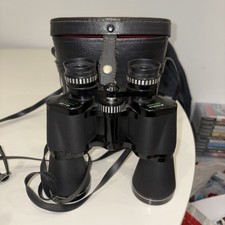 Vintage Prinzlux 12 x 50 Binoculars Coated Optics Carry Case Good Condition