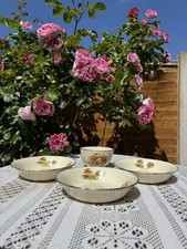 Alfred Meakin Set Of 4 Bowls Pattern English Countryside Rare Collecting