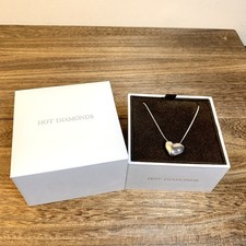 Hot Diamonds 925W Silver Heart Pendant Necklace (Missing The Diamond)
