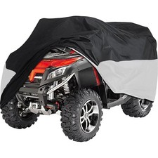 Bike It Motorcycle Motorbike ATV Rain Cover Black / Silver Small Fits 50cc-250cc