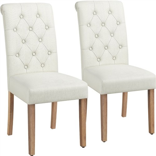 Dining chairs 2pcs - 2pcs, fabric