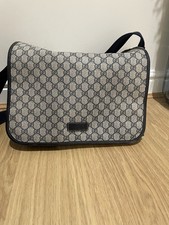 Gucci Canvas Baby Diaper Changing Bag Designer Nappy Preused Excellent Condition