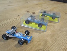 Majorette No. 228 B.R.M. F1 car and No. 227 Lotus F1 car x 2