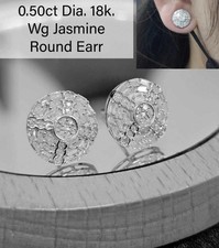 Real Natural Diamond Earrings