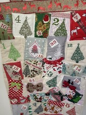 pretty Advent Calendar In Fabric