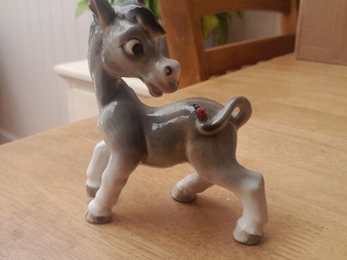 Vintage donkey ornament - donkey, with