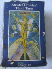 Aleister Crowley Thoth Tarot Cards pocket Swiss Crowley AGM well worn box