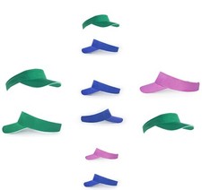 2 PACK SUN VISOR PEAK GOLF TENNIS RUNNING DRIVING HOLIDAY BEACH EYE PROTECTION