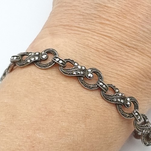 Art deco silver marcasite - deco,