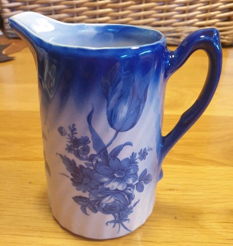 Jug ceramic blue and - blue,