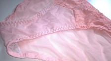 Sexy Sheer Pink See Thru Bikini Style Knickers Panties CD TV Sissy  34" - 42" +