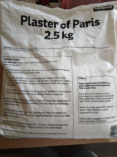 Hobbycraft plaster paris - plaster,