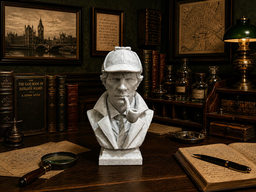 Sherlock holmes detective bust - sherlock,