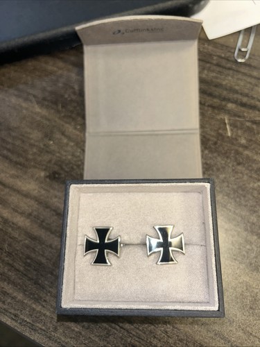 Maltese cross cufflinks nib - cross,