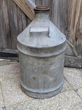 Vintage Galvanised Petrol Can | Man Cave Decor | Industrial Shabby Chic 