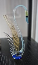 Fine Hand Blown Glass Swan Ornament