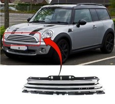 Fits Mini Clubman R55 2007-2014 Front Grille Main Centre Matte Black With Chrome