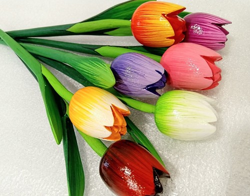 Wooden tulips holland wood - 7,