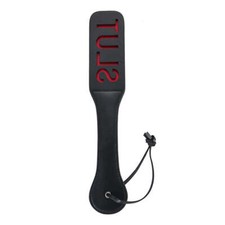Black BDSM Imprint Paddle Slut