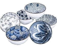 Japanese Style Ceramic Rice Bowls,10 Ounces Small Salad,Soup,10cm Ice Cream Bowl